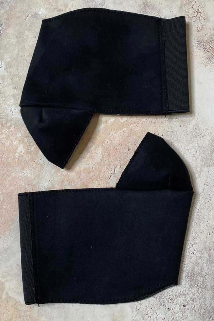 Hella Heels Classique 8Inch Shoe Protector - Black Faux Suede