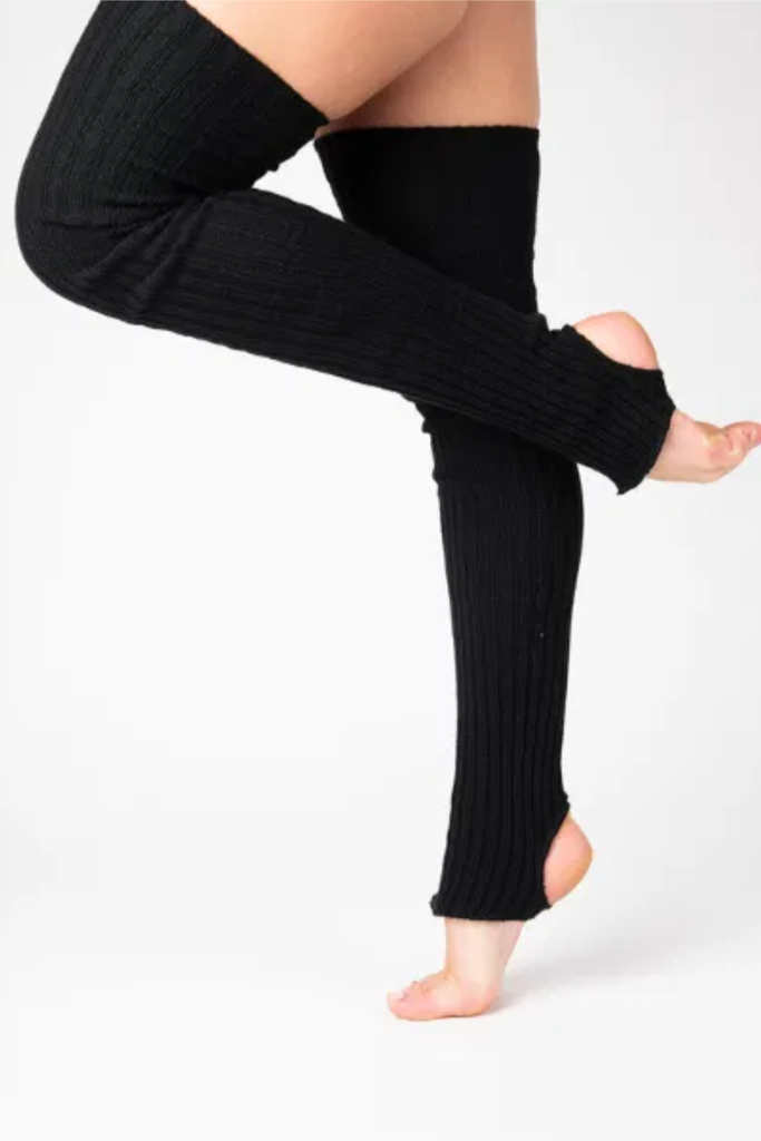 Pole Junkie Thigh High Legwarmers - Black