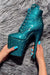 Hella Heels The Glitterati 8inch Ankle Boots - Ocean Eyes-Hella Heels-Pole Junkie