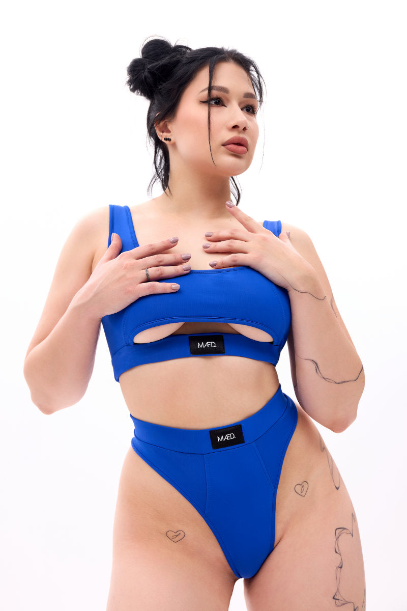 MÆD Offset Bottoms - Matte Electric Blue-MÆD-Pole Junkie