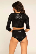 Paradise Chick Superhero Sticky Shorts - Black Leopard-Paradise Chick-Pole Junkie