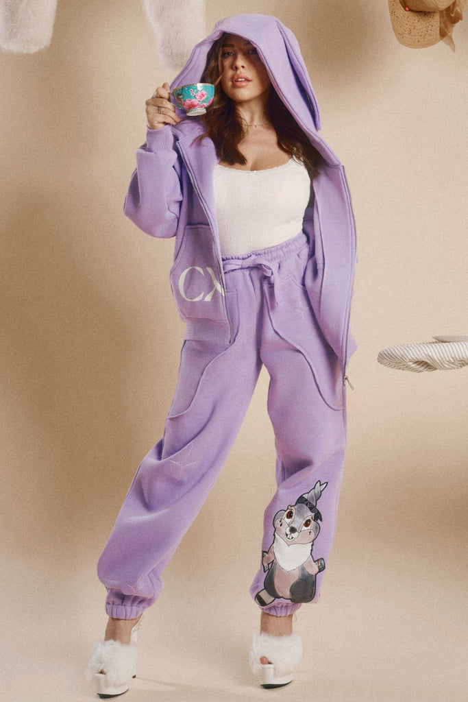 CXIX Creatures In The Club: Blessed Bunz Sweatpants - Purple