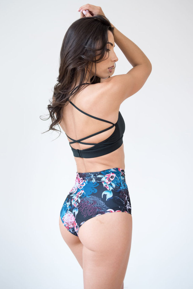 Pole Addict High Waisted Shorts - Koi-Pole Addict-Pole Junkie