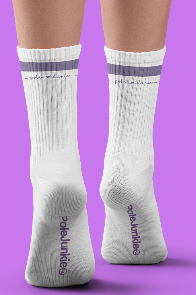 Pole Junkie Pole <3 Dance Socks - Lilac