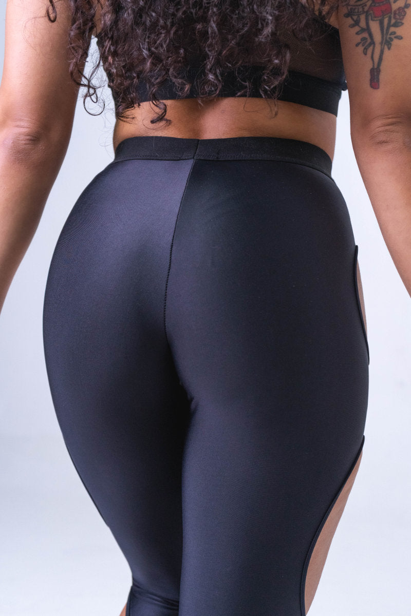 Sorte Hard to Handle Leggings - Black-Sorte-Pole Junkie