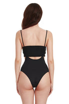 Hamade Activewear High Waisted Sling Bottoms - Black-Hamade Activewear-Pole Junkie