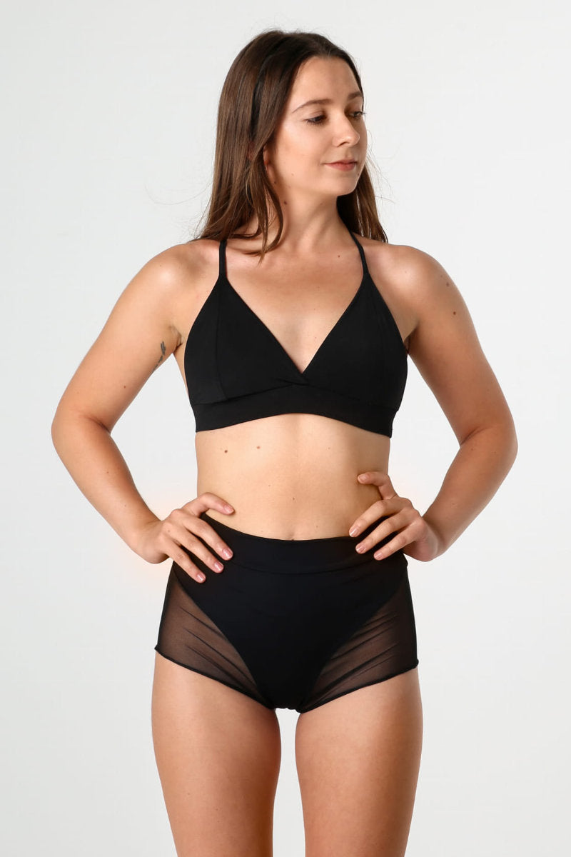 REV ACTIV Hottie Shorts - Black Mesh-REV ACTIV-Pole Junkie