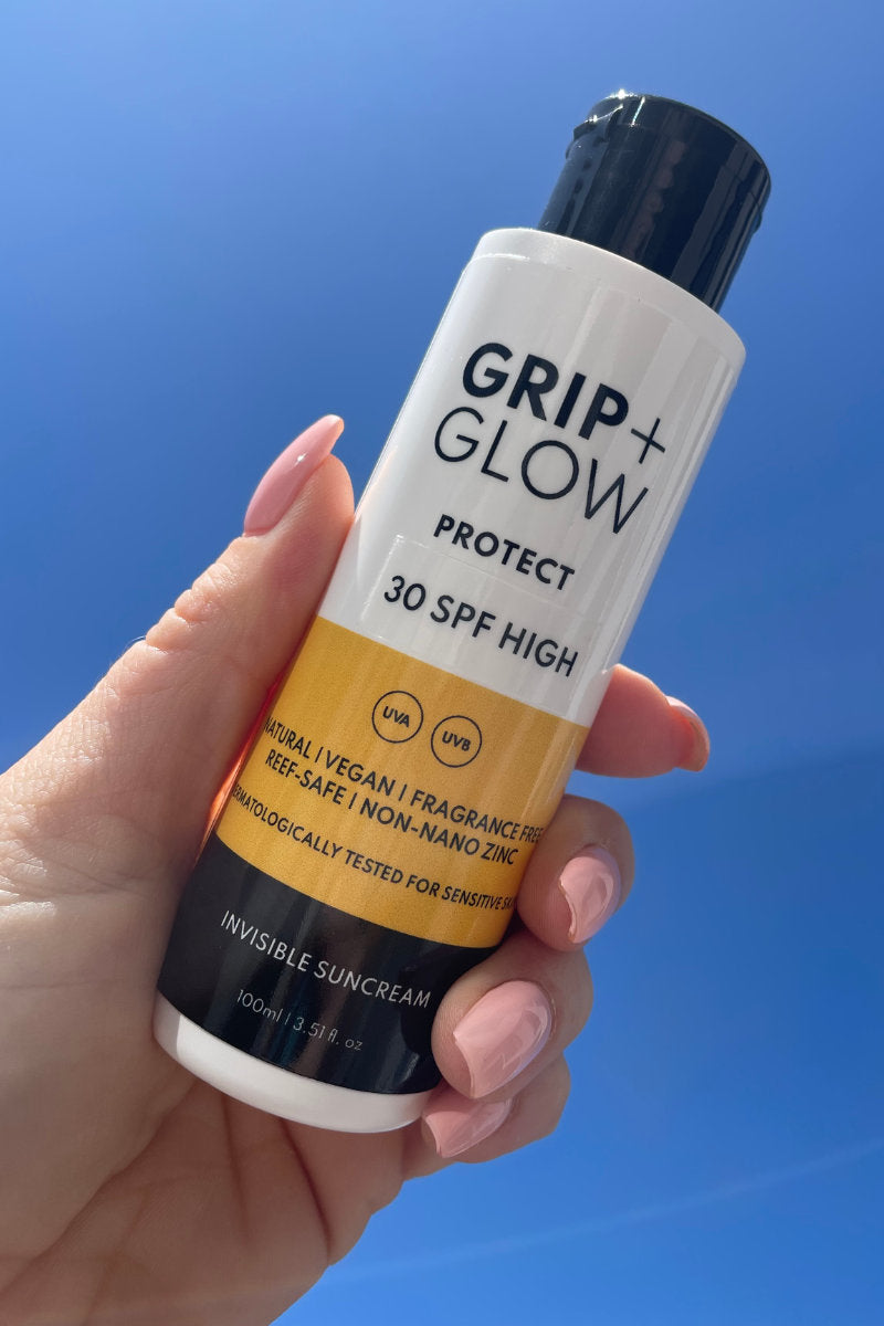 Grip + Glow 30SPF Invisible Suncream (100ml/Travel Size)-Grip + Glow-Pole Junkie