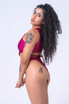 Sorte Infinity Bodysuit - Reversible Poppy Red/Raspberry-Sorte-Pole Junkie