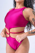 Sorte Infinity Bodysuit - Reversible Poppy Red/Raspberry-Sorte-Pole Junkie