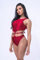 Sorte Infinity Bodysuit - Reversible Poppy Red/Raspberry-Sorte-Pole Junkie