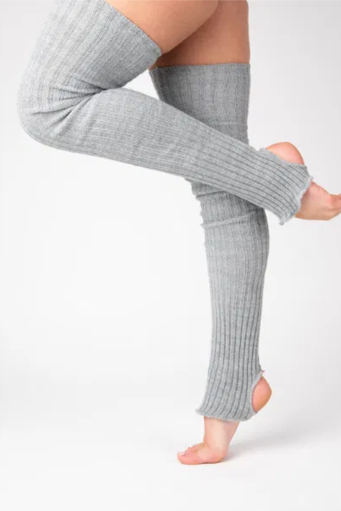Pole Junkie Thigh High Legwarmers -  Light Grey
