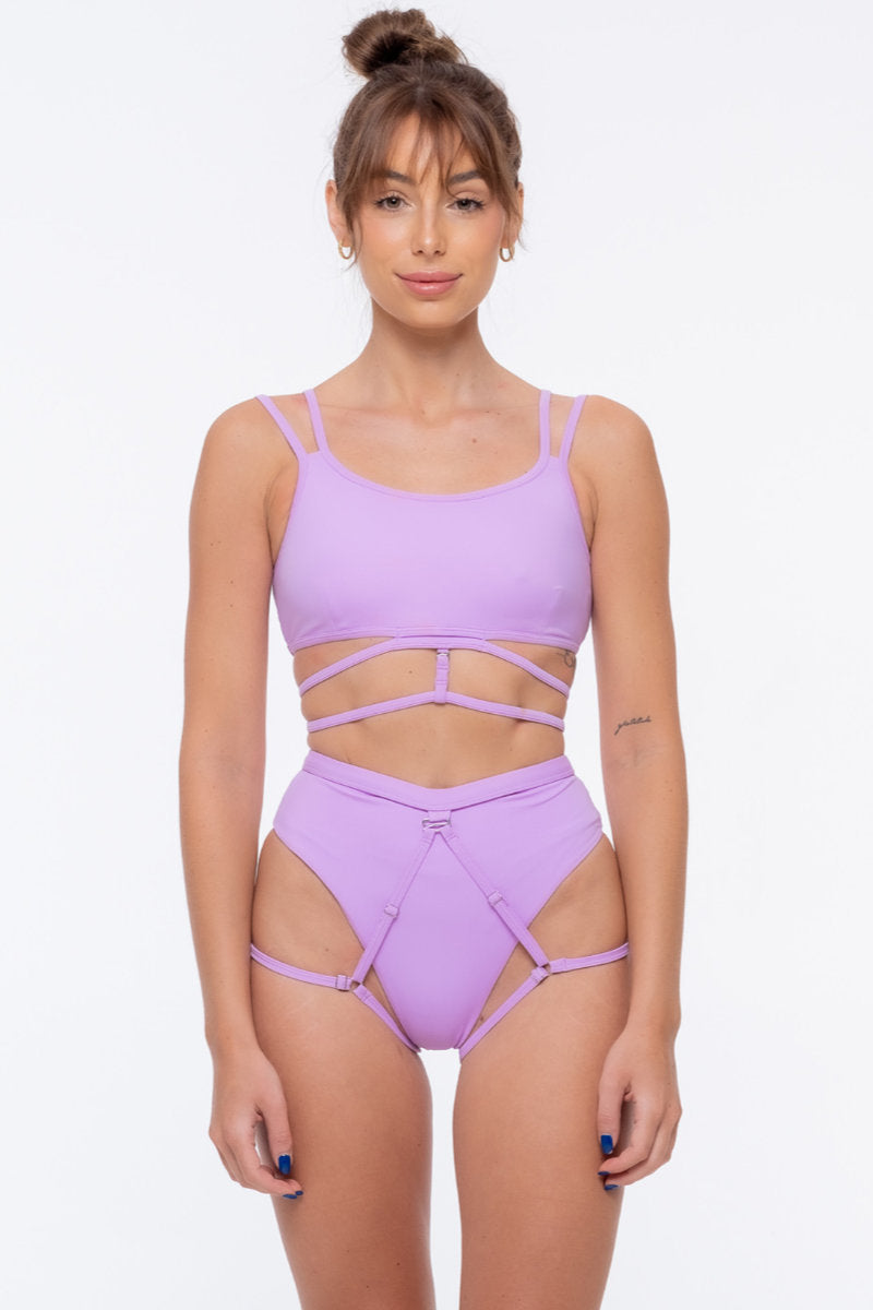 Nona Perkasa Moonflower Bottoms - Mauve-Nona Perkasa-Pole Junkie