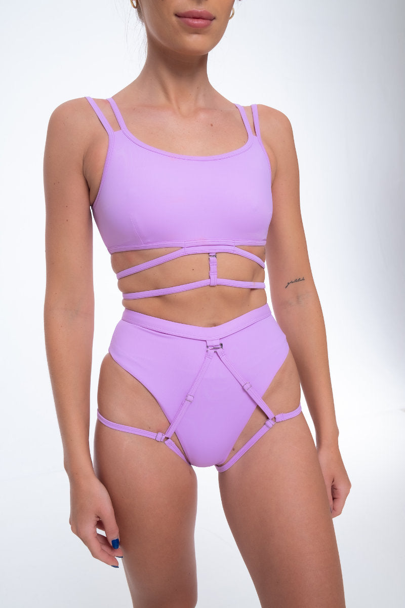 Nona Perkasa Moonflower Bottoms - Mauve-Nona Perkasa-Pole Junkie