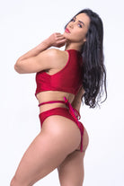 Sorte Infinity Bodysuit - Reversible Poppy Red/Raspberry-Sorte-Pole Junkie