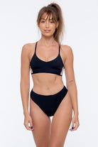 Nona Perkasa Night Lily Top - Black/Sand-Nona Perkasa-Pole Junkie