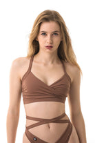 Poledancerka Cross Wrap Top - Nude 02-Poledancerka-Pole Junkie