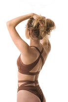 Poledancerka Cross Wrap Top - Nude 02-Poledancerka-Pole Junkie