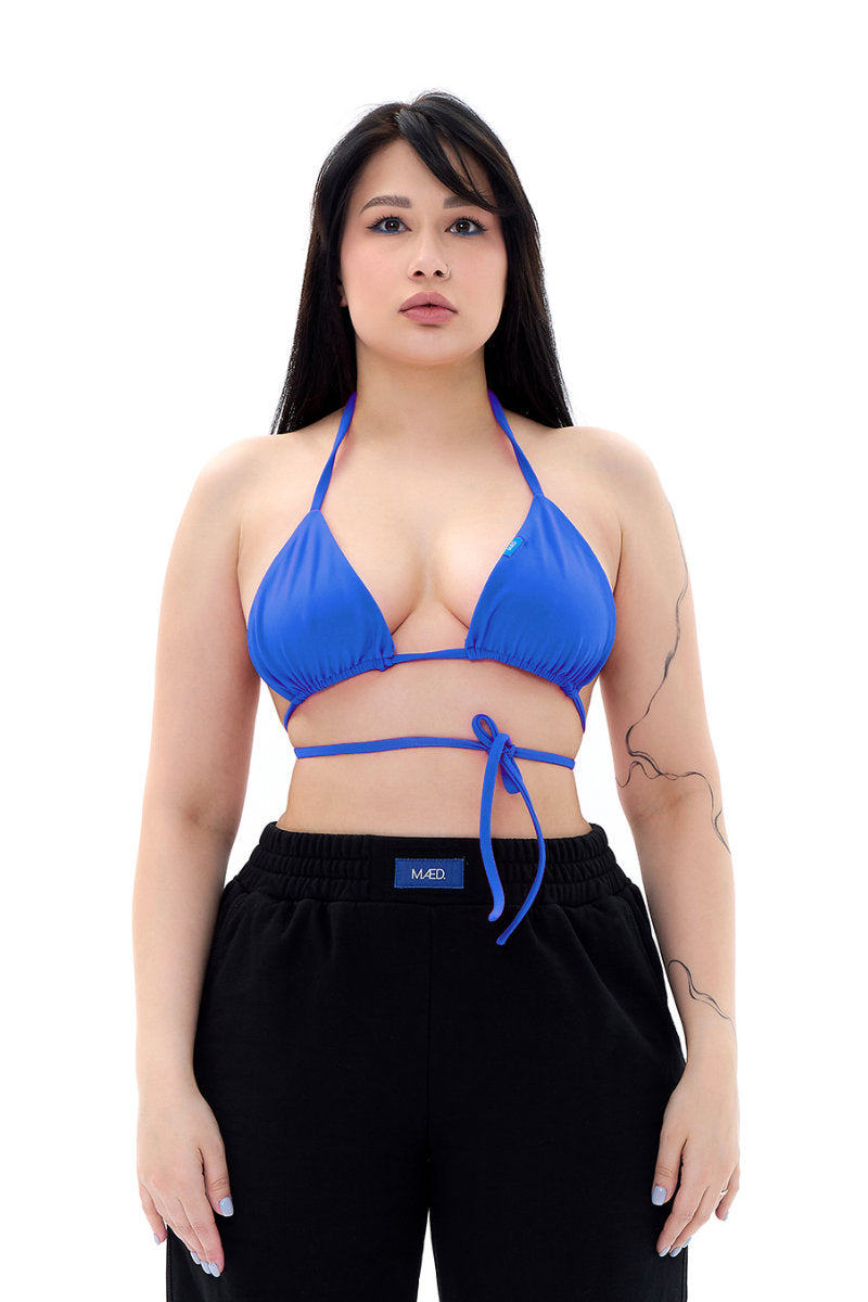 MÆD Bikini Top - Matte Electric Blue-MÆD-Pole Junkie