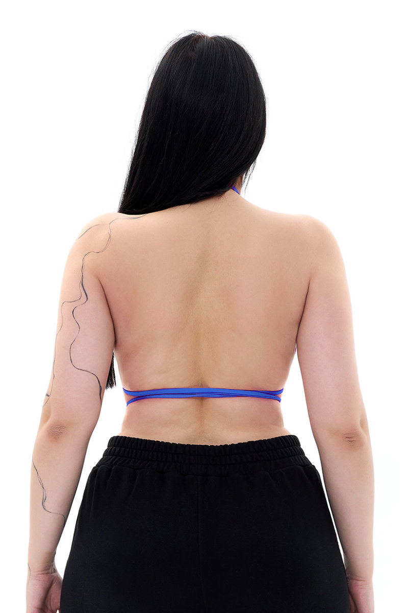 MÆD Bikini Top - Matte Electric Blue-MÆD-Pole Junkie