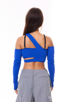 MÆD Kitana Top - Matte Electric Blue-MÆD-Pole Junkie