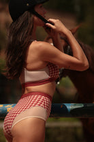 Rolling Alpha High Waisted Hot Pants - Pied-Rolling-Pole Junkie