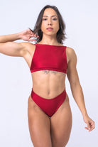 Sorte Serpent Bottoms - Poppy Red-Sorte-Pole Junkie
