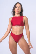 Sorte Serpent Top - Poppy Red-Sorte-Pole Junkie