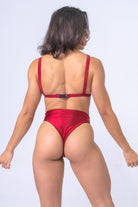 Sorte Serpent Bottoms - Poppy Red-Sorte-Pole Junkie