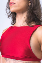 Sorte Serpent Top - Poppy Red-Sorte-Pole Junkie