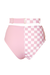 Hamade Activewear Patchwork Bottoms - Checkered Light Pink-Hamade Activewear-Pole Junkie