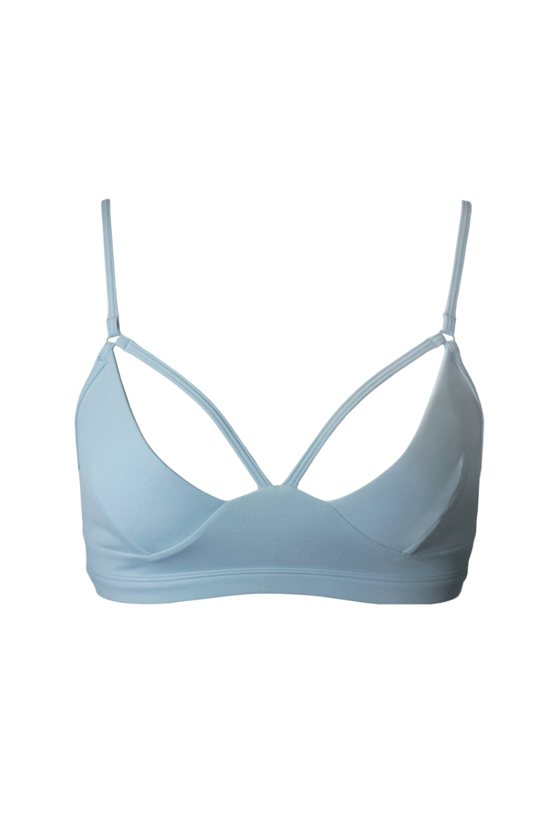 Hamade Activewear Strappy Top - Light Blue-Hamade Activewear-Pole Junkie