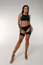 CXIX Dopamine Illusion Sports Bra - Black-Creatures of XIX-Pole Junkie