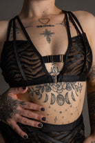 Tatiana Activewear Zanda Bra - Black-Tatiana Activewear-Pole Junkie