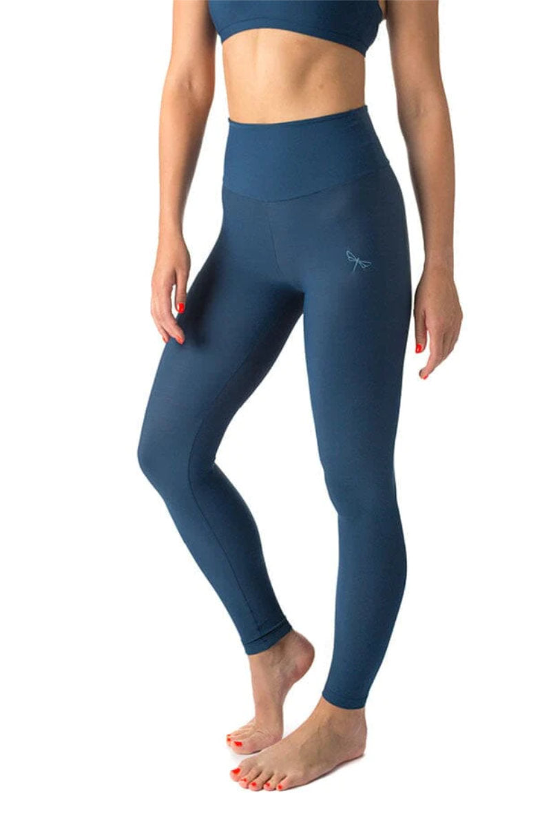 Dragonfly Adele Leggings - Petrol-Dragonfly-Pole Junkie