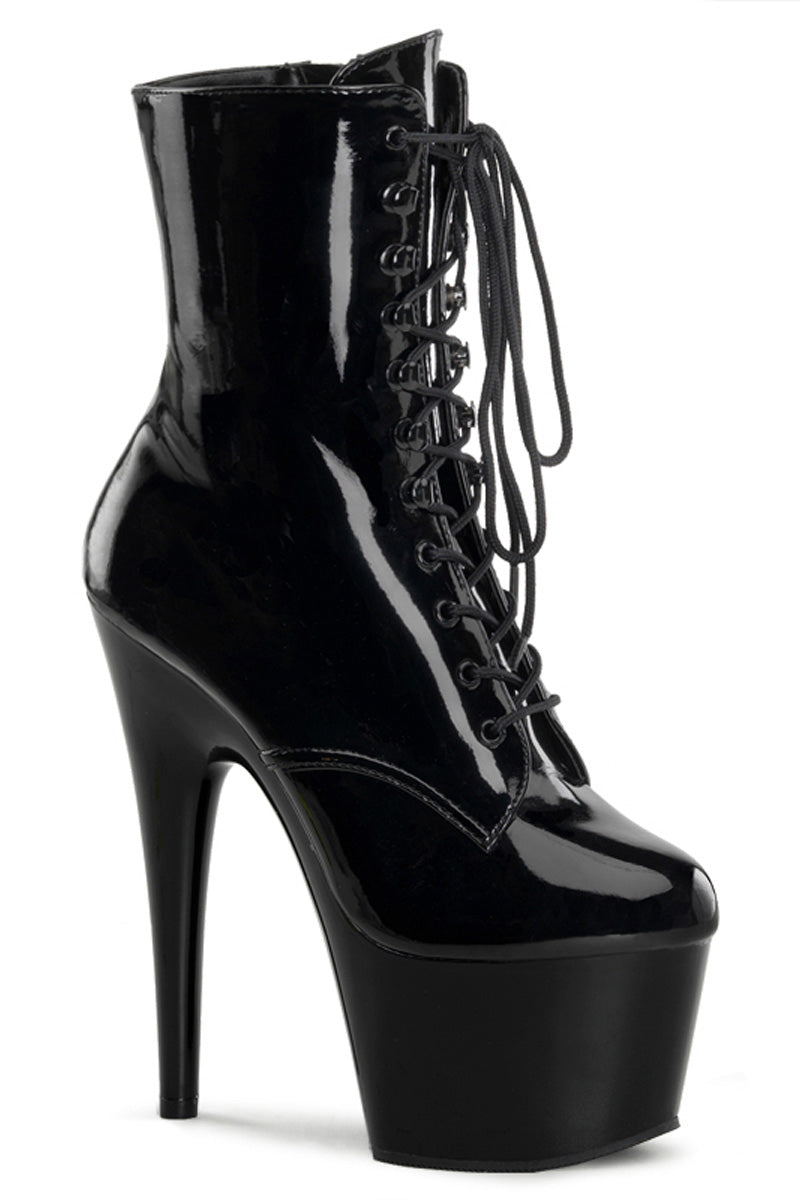Pleaser USA Adore-1020 7inch Pleaser Boots - Patent Black