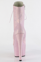 Pleaser USA Adore-1020SDG 7inch Pleaser Boots - Baby Pink Glitter-Pleaser USA-Pole Junkie