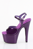 Pleaser USA Adore-709GP 7inch Pleasers - Purple Glitter-Pleaser USA-Pole Junkie