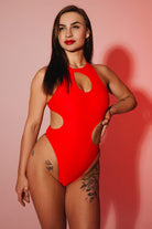 Pole Addict Extravaganza Bodysuit - Red-Pole Addict-Pole Junkie