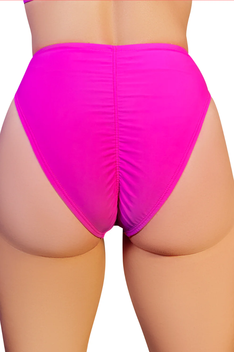 Cleo the Hurricane High Rider Hot Pants - Hot Pink