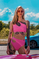 Pole Addict Mesmerised Top - Neon Pink-Pole Addict-Pole Junkie