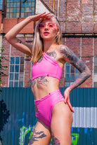 Pole Addict Mesmerised Top - Neon Pink-Pole Addict-Pole Junkie