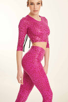 Paradise Chick Superhero Series Sticky High Waist Leggings - Ruby Leopard-Paradise Chick-Pole Junkie