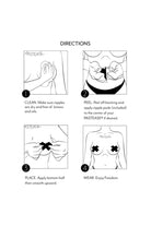 Pastease Seashell Nipple Pasties - Glitter Purple & Pink-Pastease-Pole Junkie