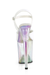 Pleaser USA Flamingo-809HT 8inch Pleasers - Holographic White-Pleaser USA-Pole Junkie