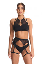 Bandurska Slow Dancing Garter Belt - Black-Bandurska-Pole Junkie