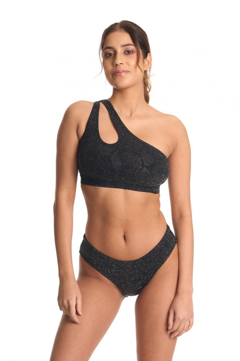 Bandurska Someday Top - Shimmery Black-Bandurska-Pole Junkie