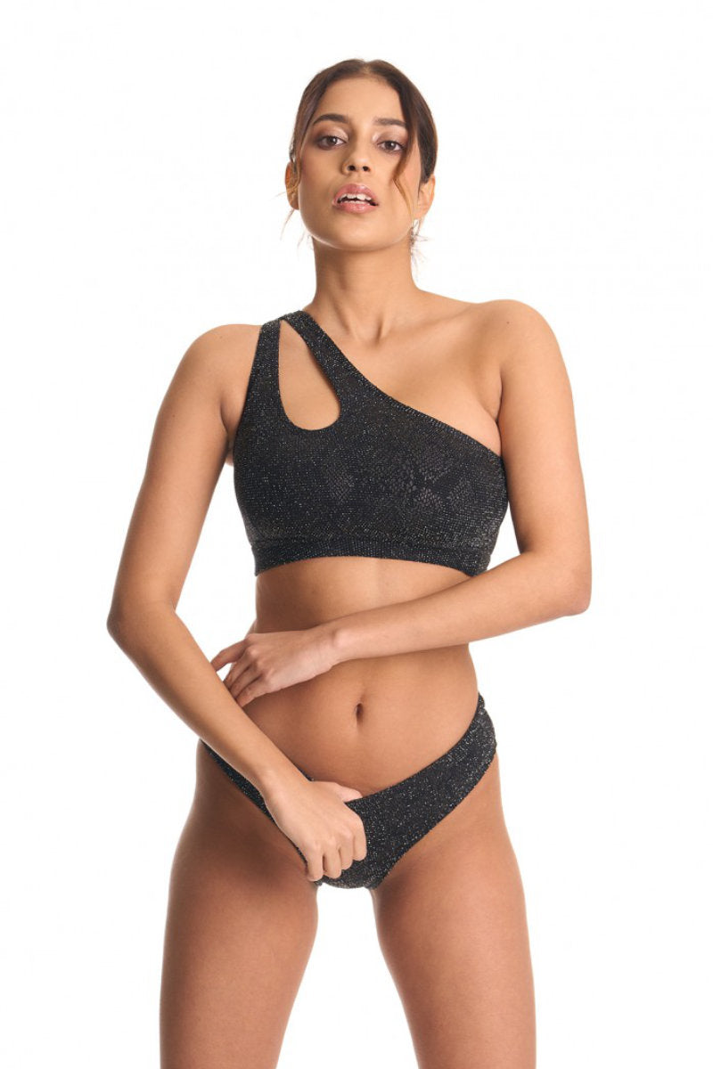 Bandurska Someday Top - Shimmery Black-Bandurska-Pole Junkie