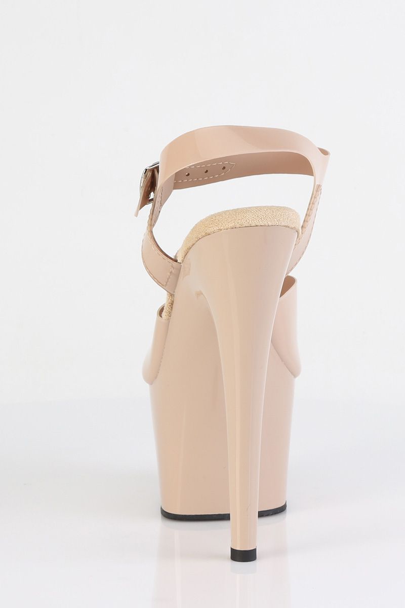 Pleaser USA Adore-708N 7inch Jelly-Like Pleasers - Beige-Pleaser USA-Pole Junkie