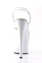 Pleaser USA Adore-709 7inch Pleasers - Patent White-Pleaser USA-Pole Junkie
